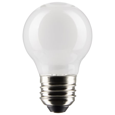 Satco 4.5 Watt G16.5 LED Lamp, White, Medium Base, 90 CRI, 4000K, 120 Volts S21219